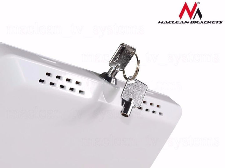 Maclean MC-645 Anti Theft Floor Tablet Stand Secure Lock Universal Display VESA iPad Samsung Galaxy