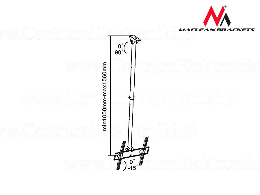 Maclean MC-631 Wall Bracket, Universal Ceiling Bracket Maclean MC-541, LCD LED Plasma 32 "- 65" up to 50kg