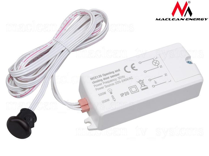 Maclean MCE135 Motion Detector PIR Opening Closing Door Short Distance Energy Saving
