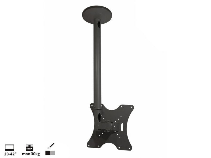 Maclean MC-504A B TV Bracket Ceiling Mount 30kg VESA 23" - 42" LCD Solid Metal