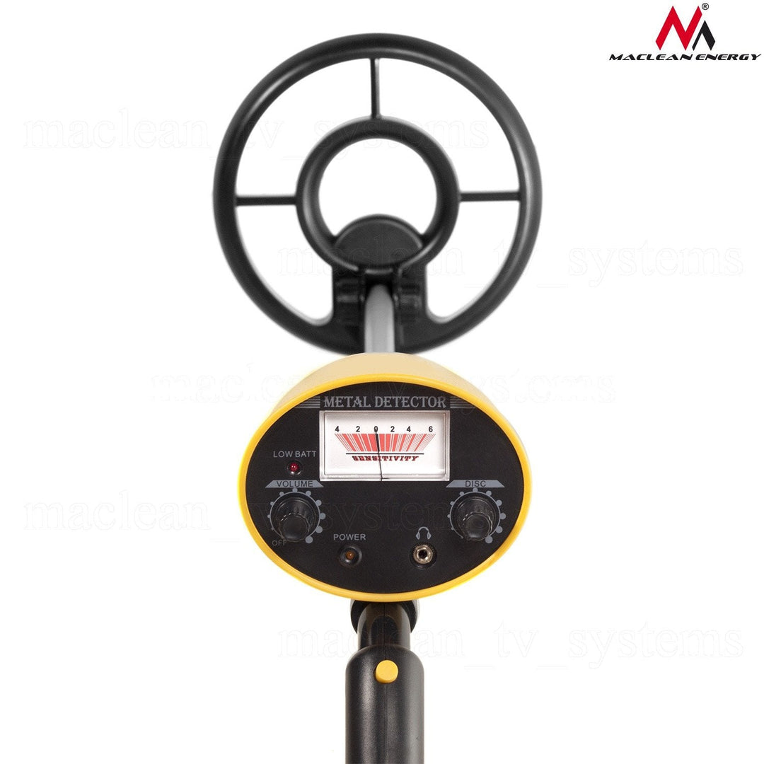 Maclean MCE991 Analog Discrimintating Metal Detector with 19cm Waterproof Coil