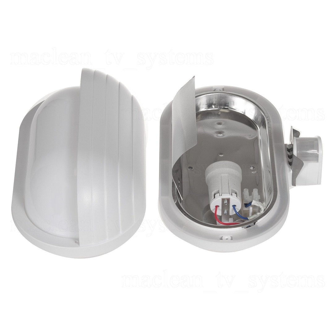 Maclean MCE 33 Wall Lamp Luminaire with Motion Sensor max. 60W Outdoor Indoor without Light Source Dusk to Dawn Facade Garden Pathway Entryway Security