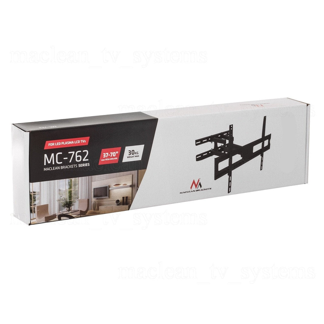 Maclean MC-762 TV Bracket Wall Mount Universal Swivel Adjustable Double Arm 37'' - 80" VESA LCD LED