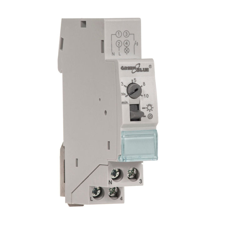 GreenBlue DIN rail staircase automatic, adjustment 30s-10m, max 2300 W, GB114