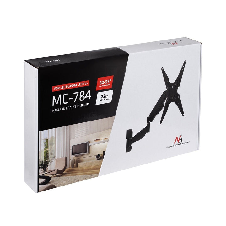 Maclean MC-784 TV Bracket Wall Mount Universal 32"- 55" VESA 22kg LCD LED Plasma Monitor